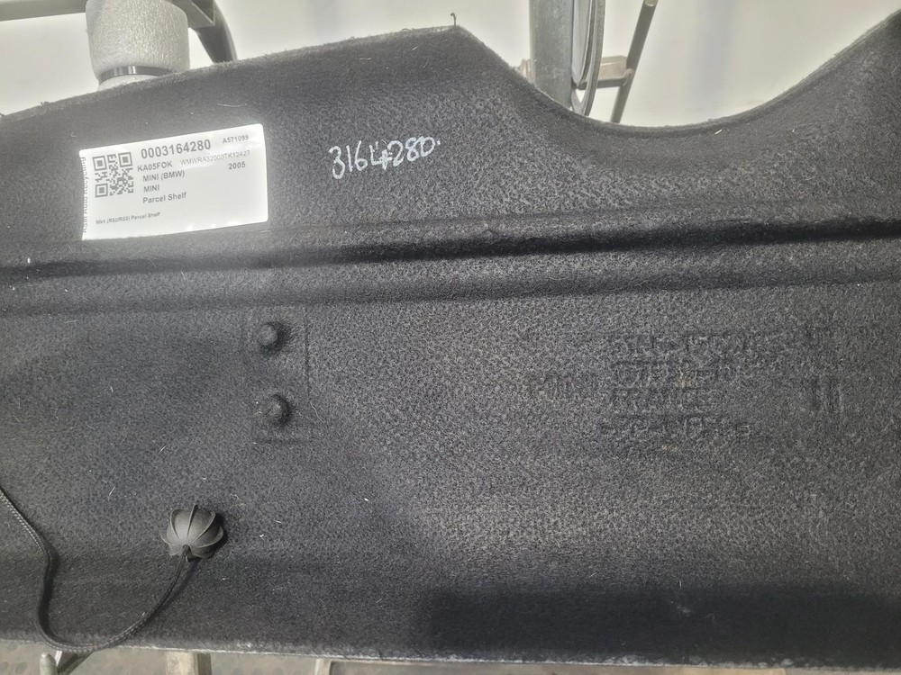 MINI HATCH PARCEL SHELF 2005 3 DOOR HATCH