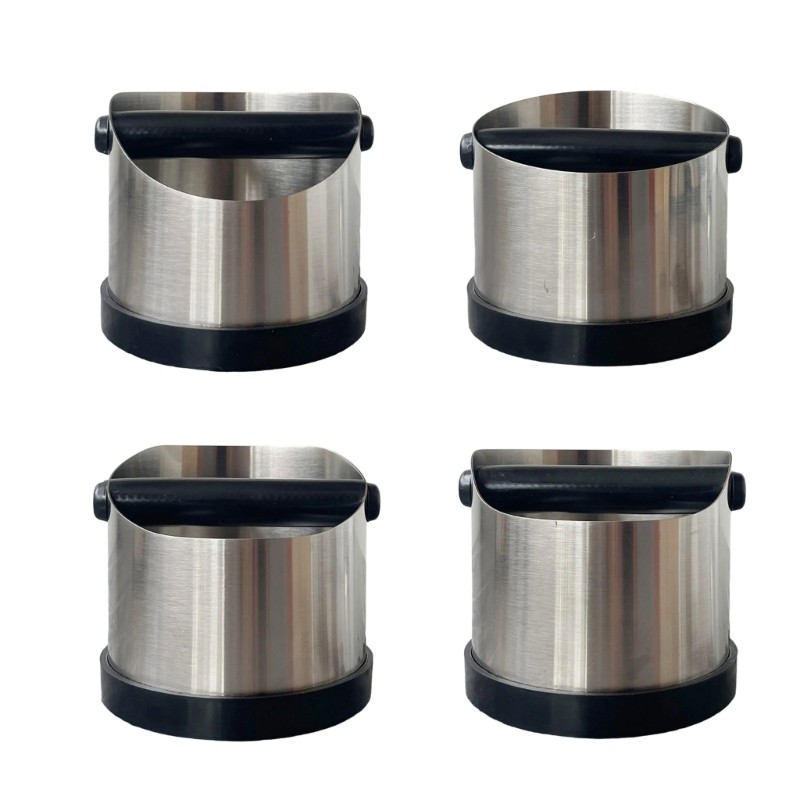 Coffee Grounds Container Nonslip Base Coffee Knocks Box for Kitchen or Cafes Use