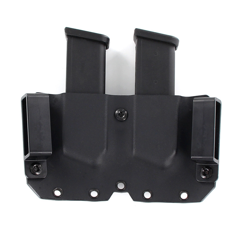 OWB Kydex DOUBLE MAG Holster - DOUBLE STACK Models - MATTE BLACK