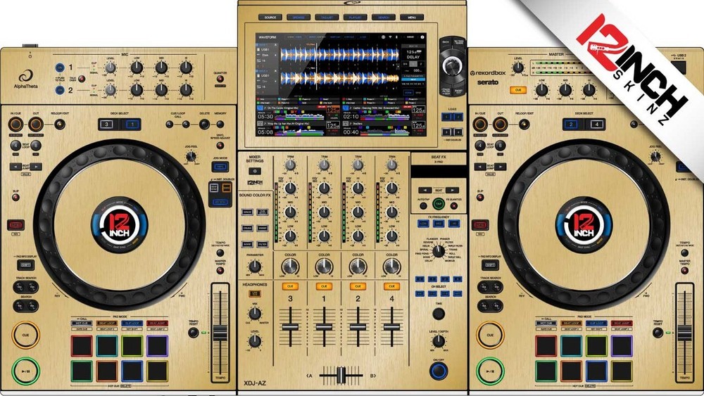 AlphaTheta XDJ-AZ Skin - Brushed Gold
