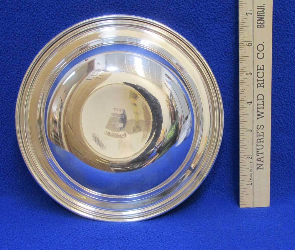 International Silver Co Silver Plated Dish Bowl Round Tray 6448 Snack Nut Mint