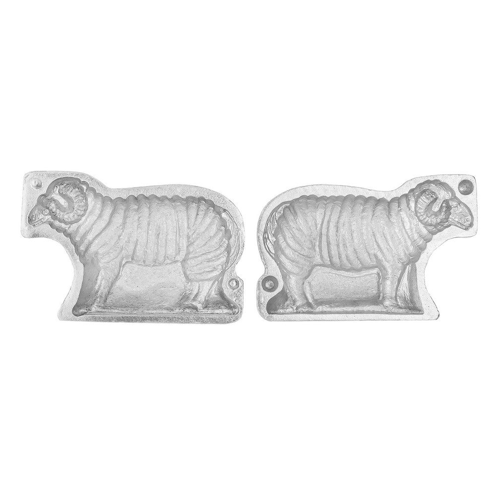 ALUMINUM EASTER "LAMB" MOLD FOR BAKING A FESTIVE ONE-PIECE LAMB CUPCAKE
