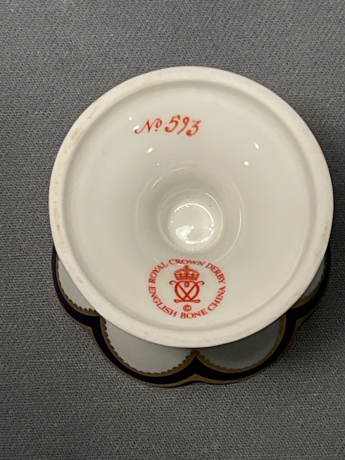 Royal Crown Derby - Paradise Cobalt Blue - Egg with Stand