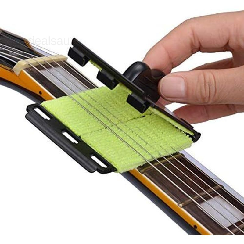 Guitar String Cleaner Clean Fretboard Cloth Tool Scrubber 2pack, Green