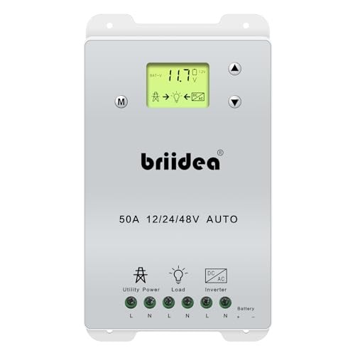 Automatic Transfer Switch, 50A 5500 Watt ATS Dual Power Controller for White