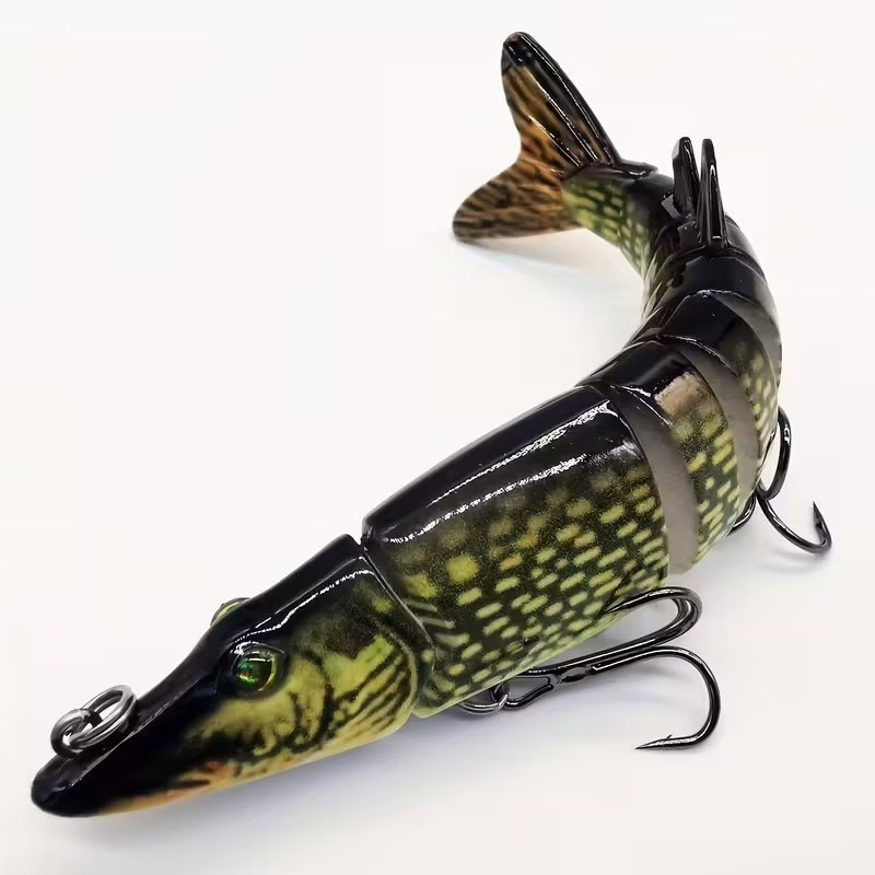🎣 1pc Multi‑Section Jointed Swimbait Fishing Lure – Slow Sinking Bionic Design