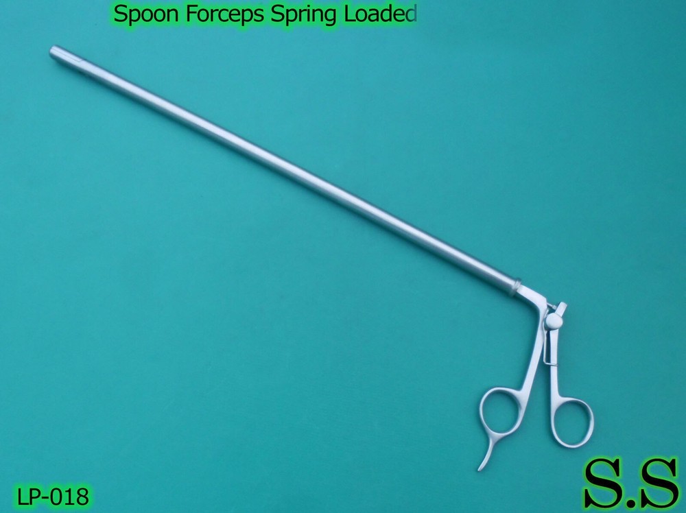 Spoon Forceps Spring Loaded 10mm 35cm Lap LP-018