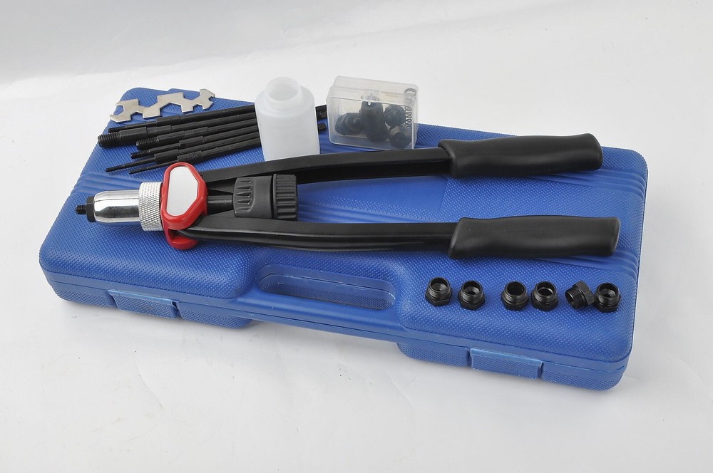 Rivet Nutsert Tool Rivet Nuts Threaded M3-M12 Pneumatic Hand Riveter Gun Kit