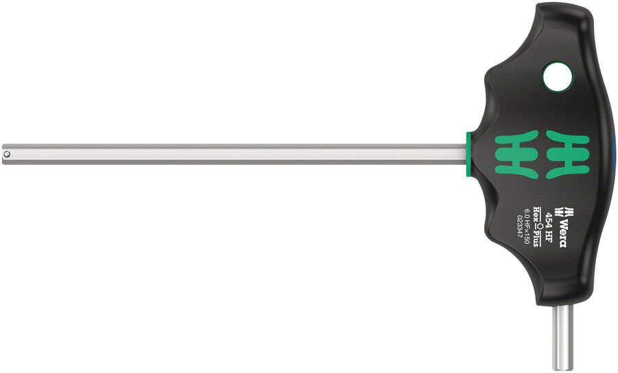 Wera 454 HF T-handle hexagon screwdriver Hex-Plus with holding function, 6 x 150