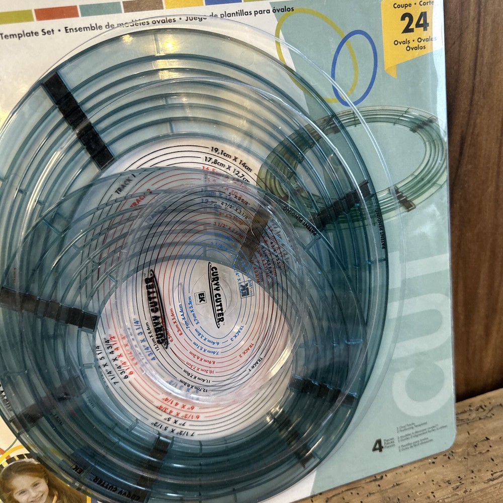 CURVY CUTTER OVAL + Circle TEMPLATE 8 Piece SET