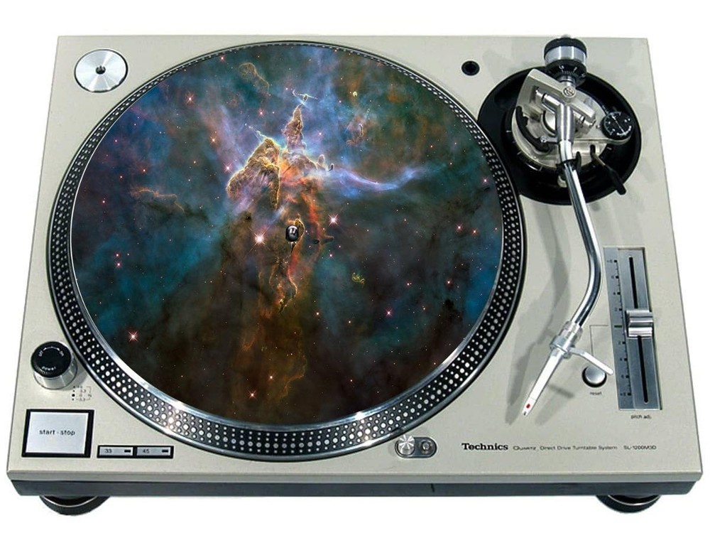 Slipmat Slip Mat Scratchpad Felt 12" Turntable LP DJ Record Player EAGLE NEBULA