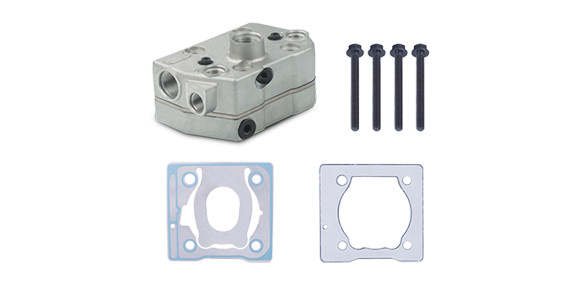 Truck Air Brake Compressor Cylinder Head for Cummins 4988936, 9111549342