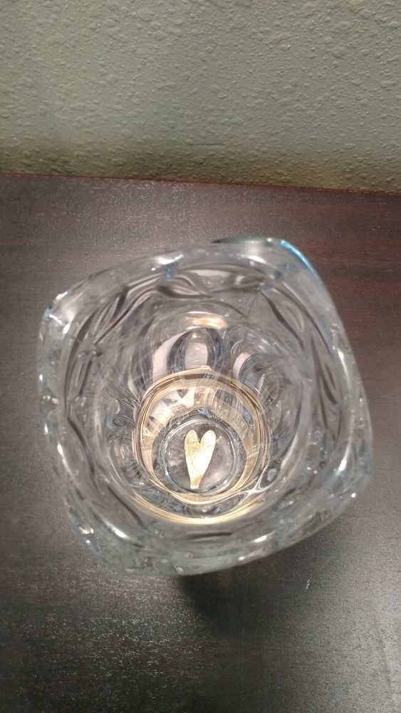 Gorham Crystal Vase Garden Serenade Germany
