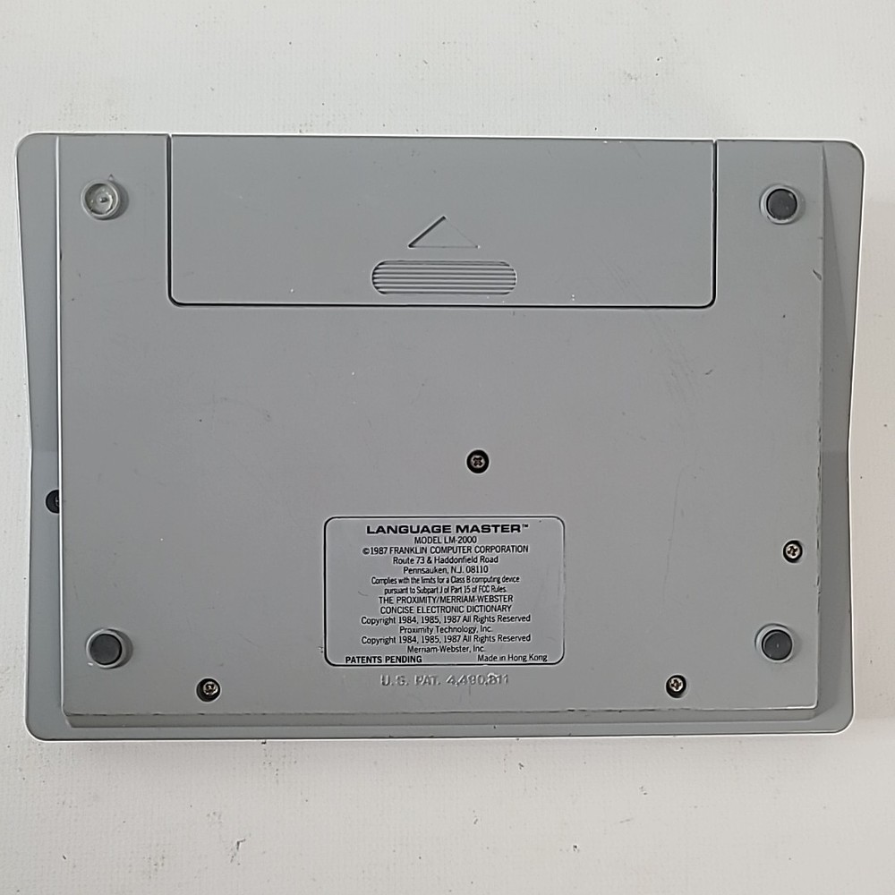 Franklin Language Master LM-2000 Dictionary Spelling Thesaurus Electronic