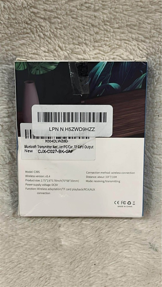 LCD Wireless Audio Adapter C395 - Receiver Transmitter v5.4