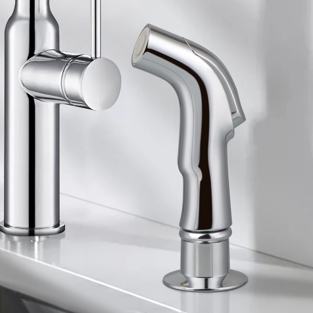 Universal Sink Spray Attachment, Chrome Kitchen Faucet Side Sprayer Head