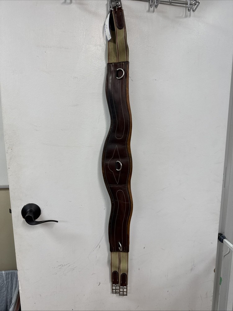M. Toulouse 44" Brown Leather Girth