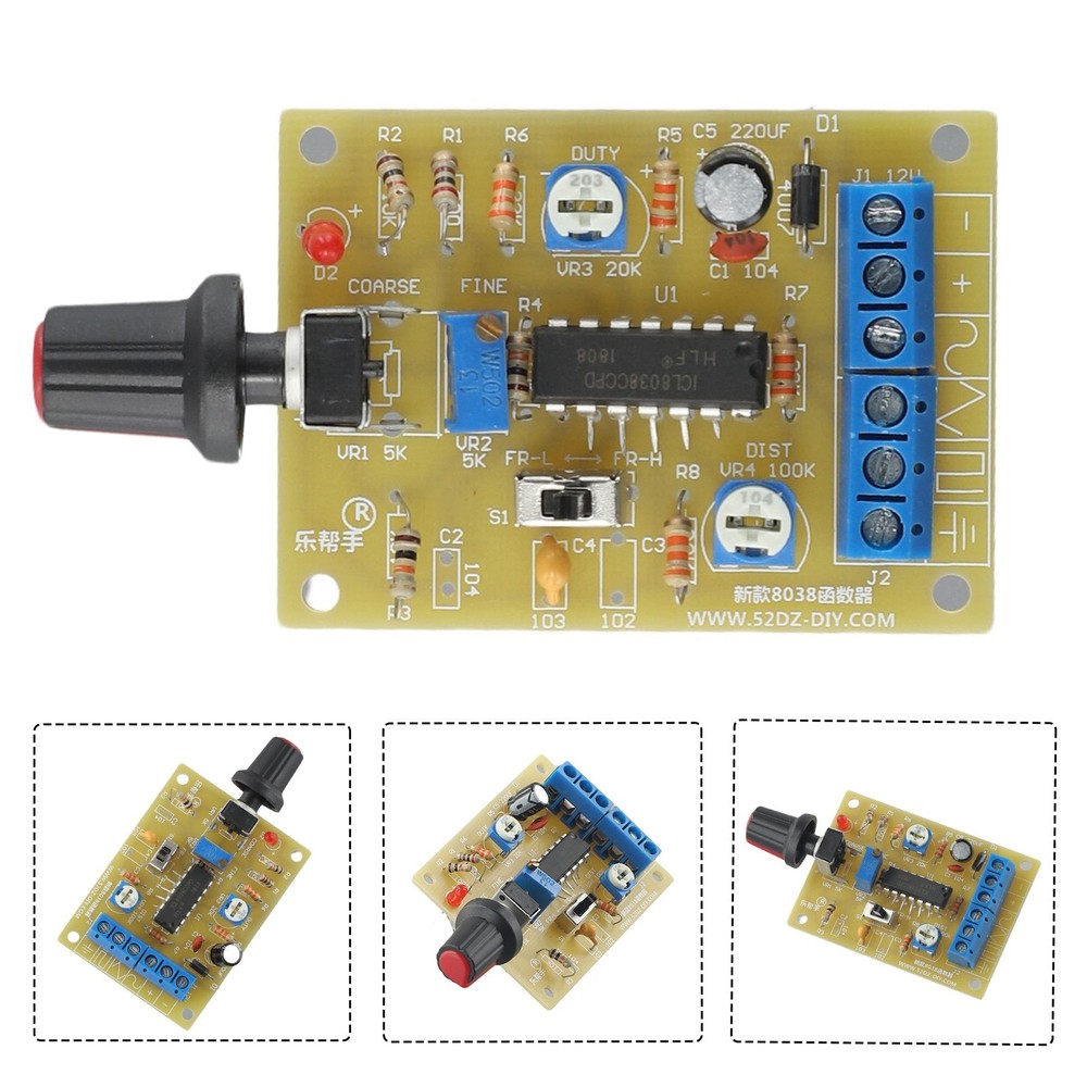 Function Signal Generator Circuit Board ICL8038 DIY Kit for Wave Output