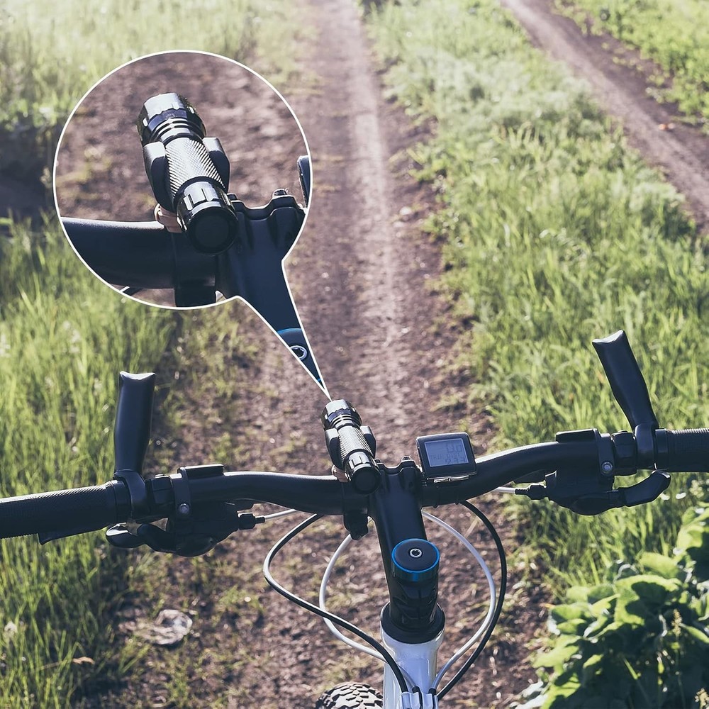 Jetec 4 Pieces Flashlight Mounting Brackets with Screws Versatile Clip Mount for