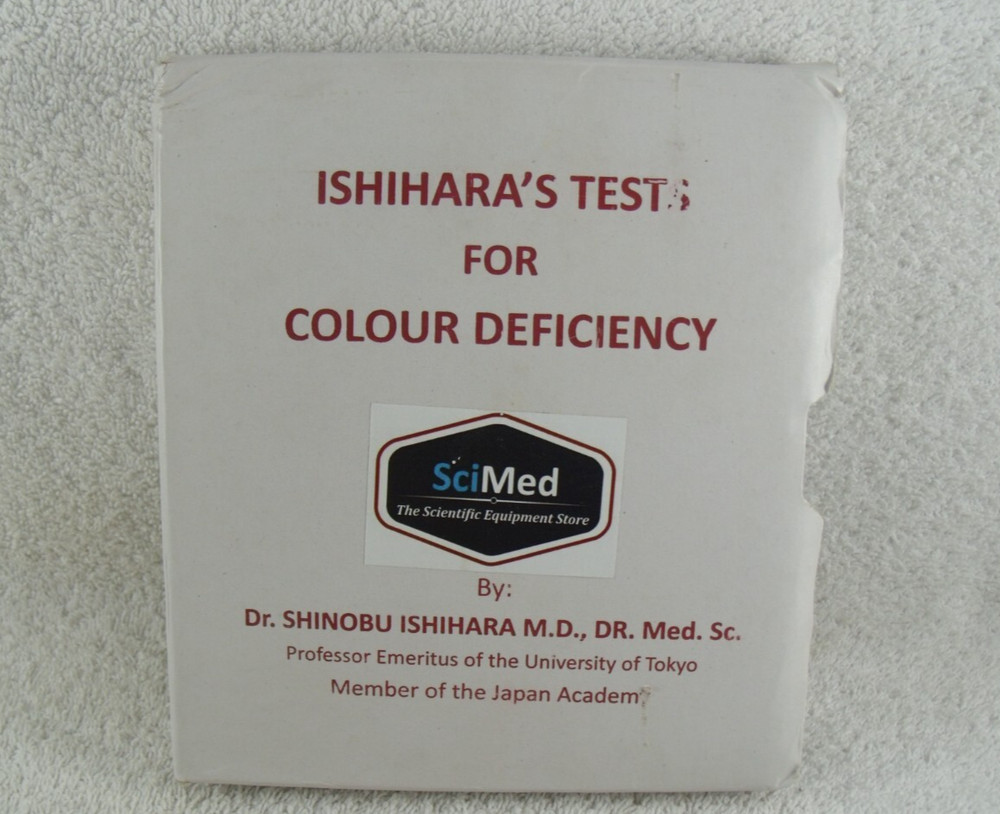Ishihara’s Colour-Blindness 24 Plates Tests with Slipcase