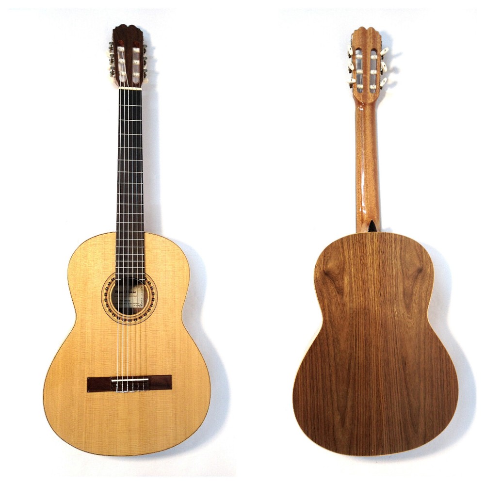 Miguel Rosales #10 Solid Spruce Top Classical Guitar +Black Lockable Hard Case