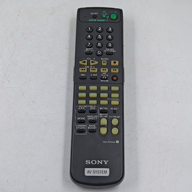 Sony RM-PP404 AV System Remote - Working, No Accessories