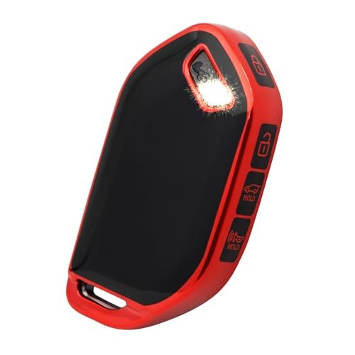 Advanced soft TPU key Cover Suitable for Type B key case Red (Single Shell)