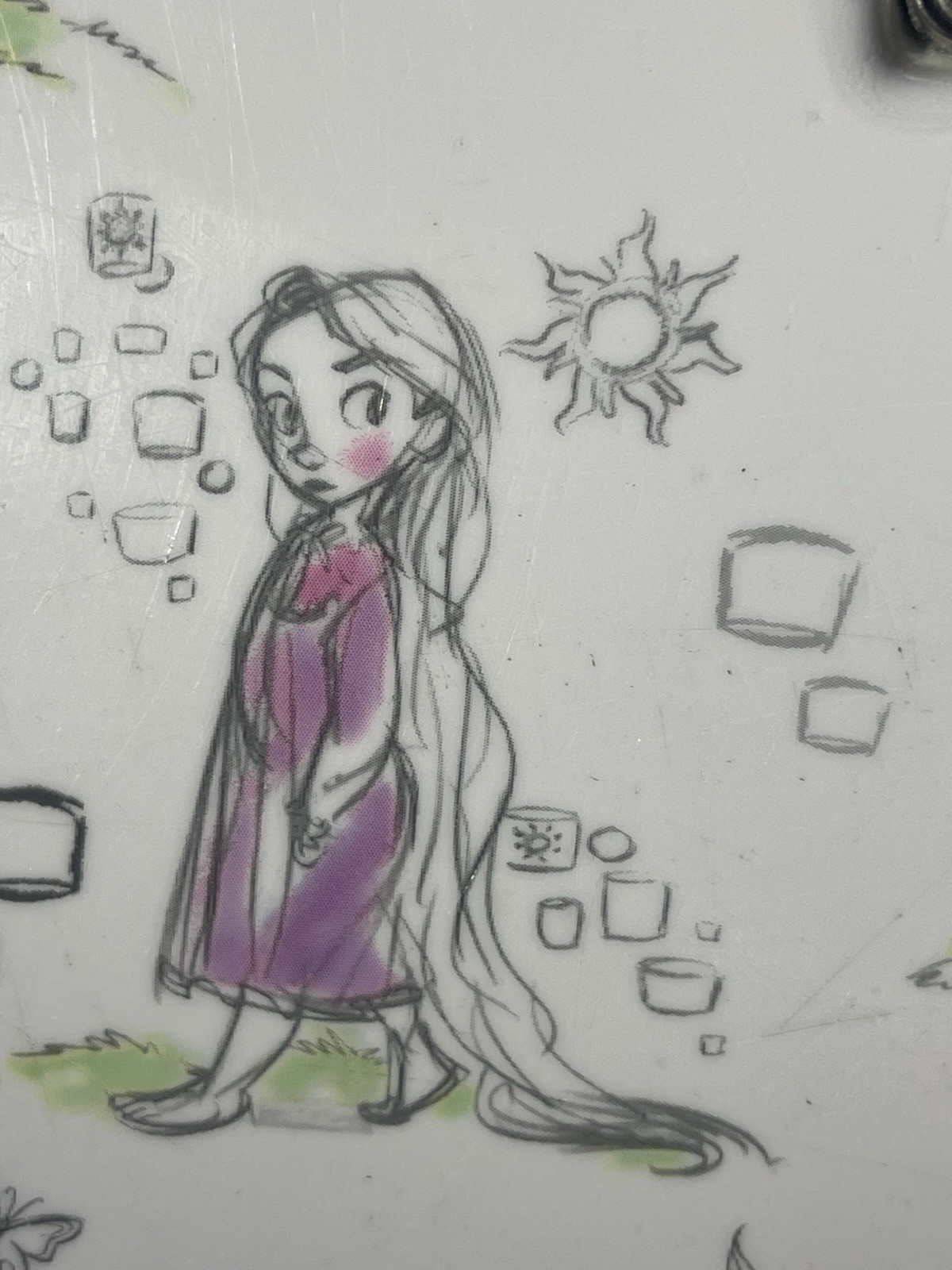 Disney Store Princess Animator Collection Hard-Side Carryon Rolling Luggage Pink