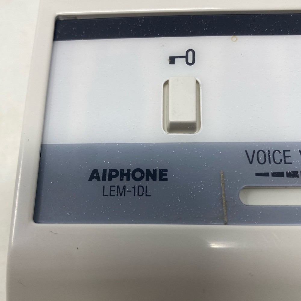 Aiphone LEM-1DL White Single-Call Master Intercom w/ Door Release
