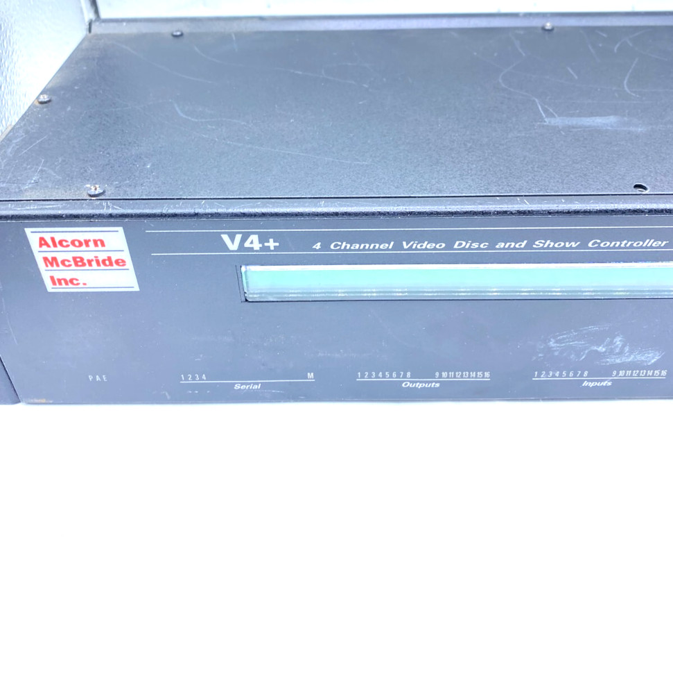 Alcorn McBride V4+ Video Disc and Show Controller 4 Channel Working
