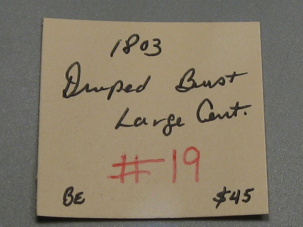 1803 Draped Bust Large Cent. #19