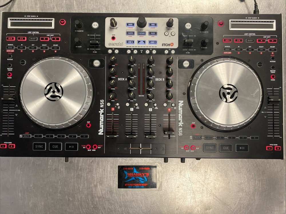 Numark NS6 4 Channel DJ Controller Untested