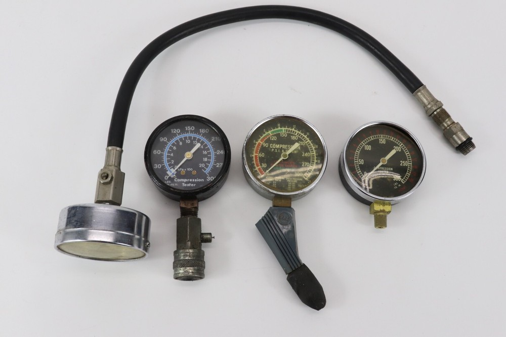 4 Vintage Cornwell Compression Tester