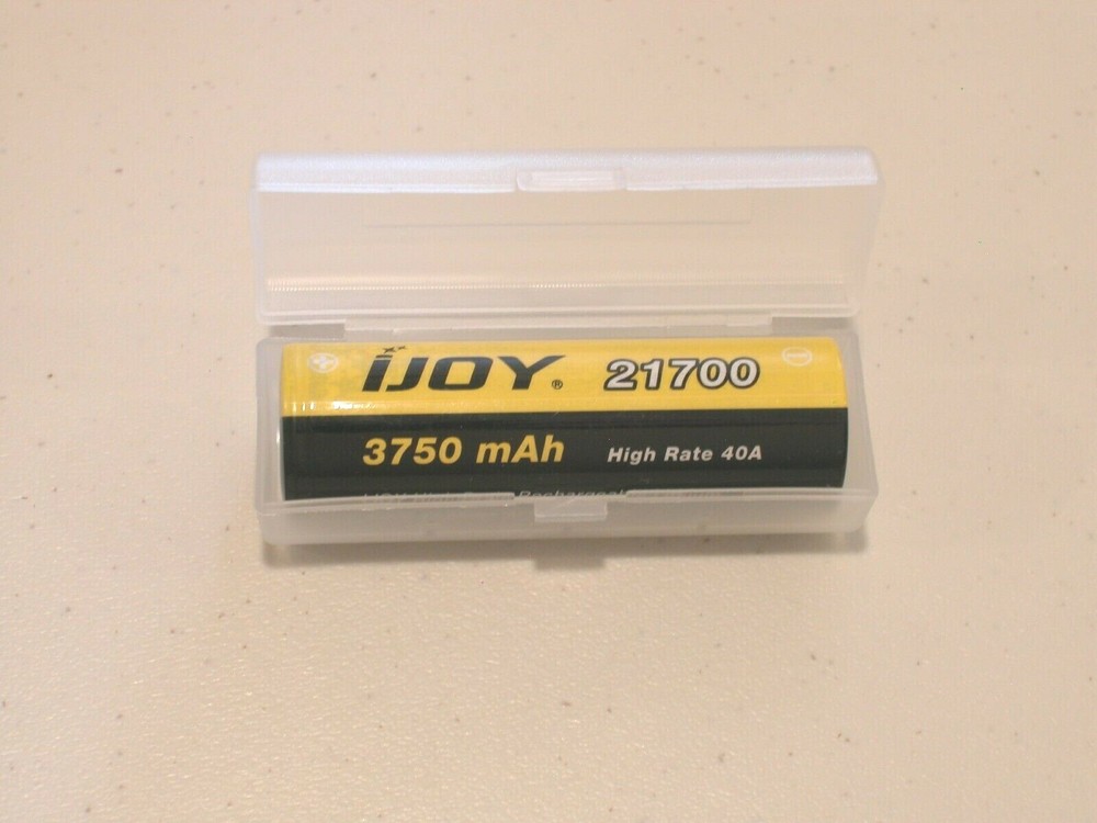 1 pc single bay case 20700 21700 PLASTIC STORAGE HOLDER BOX BATTERY CLEAR