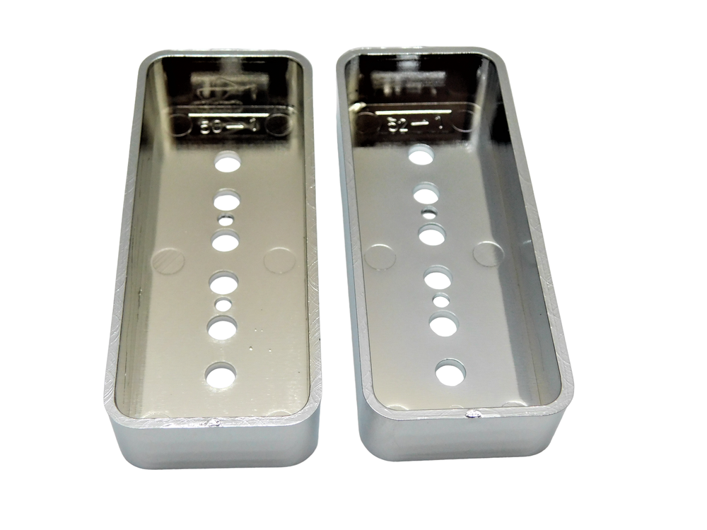 Chrome Plastic Pickup p-90 Covers 50mm, 52mm