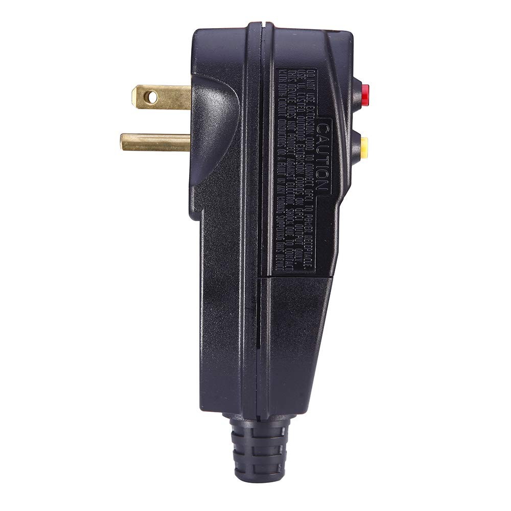 Replacement GFCI Plug for Pressure Washers & Pool Pumps, 15A, Waterproof 120V