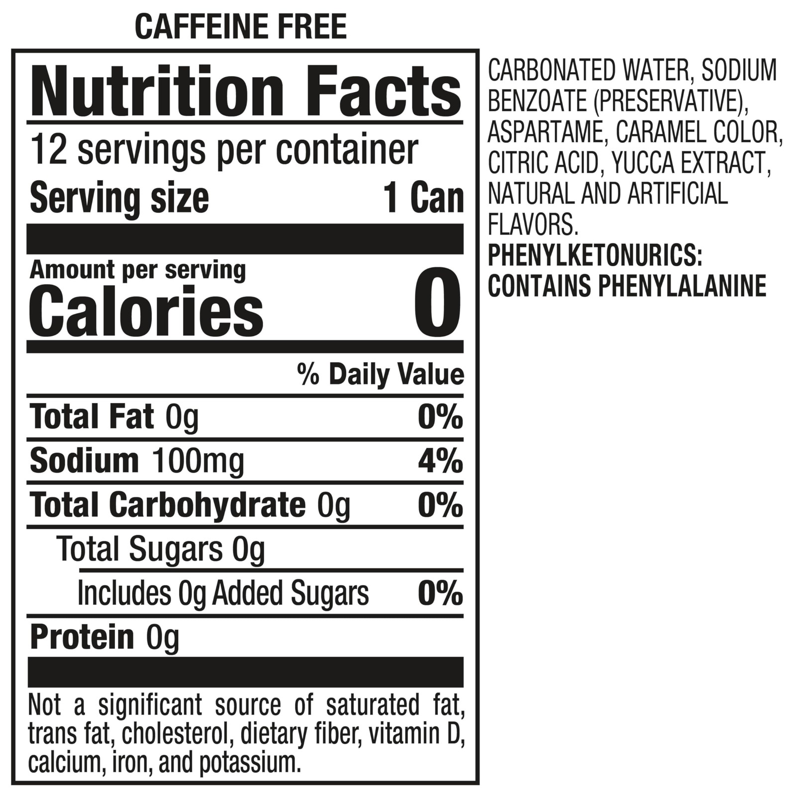 A&W Cream Soda Zero Sugar, 12 fl oz cans, 12 pack