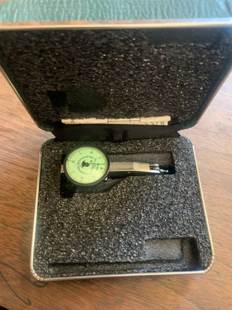Federal Testmaster T-2 .0001" Dial Test Indicator Set T2, Working, Tested