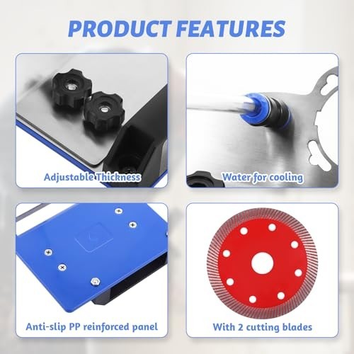 45° Tile Chamfering Tool & Cutter Stand for Angle Grinder - 100-Type Attachments