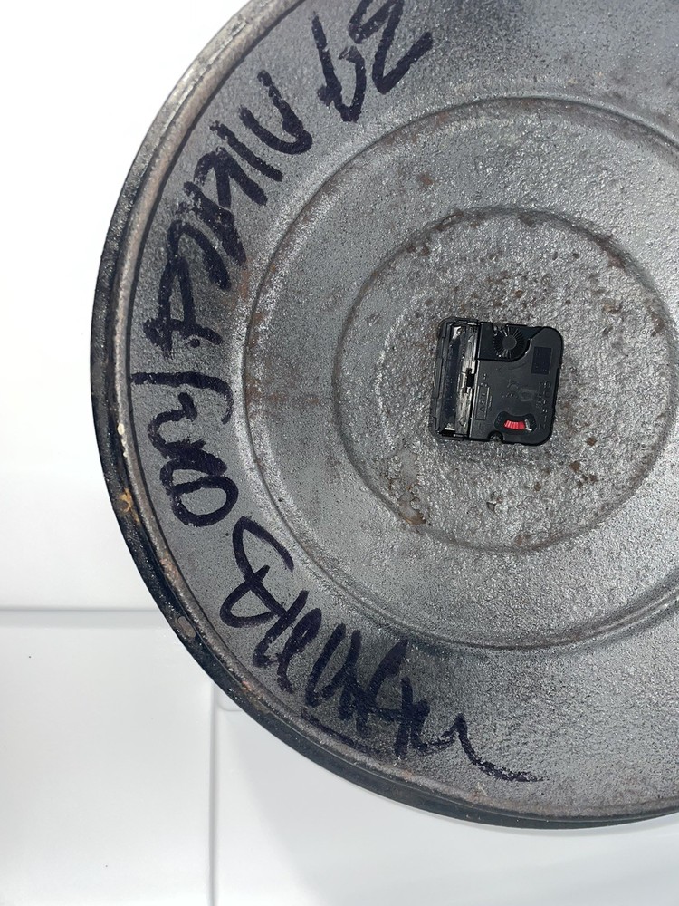 Vintage MCM V8 Hubcap Wall Clock