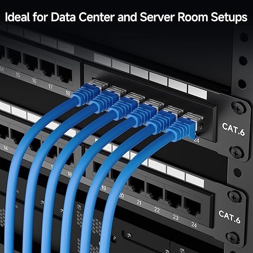 Cable Matters UL Listed Rackmount/Wall Mount 48 Port Network Patch Panel w Bar