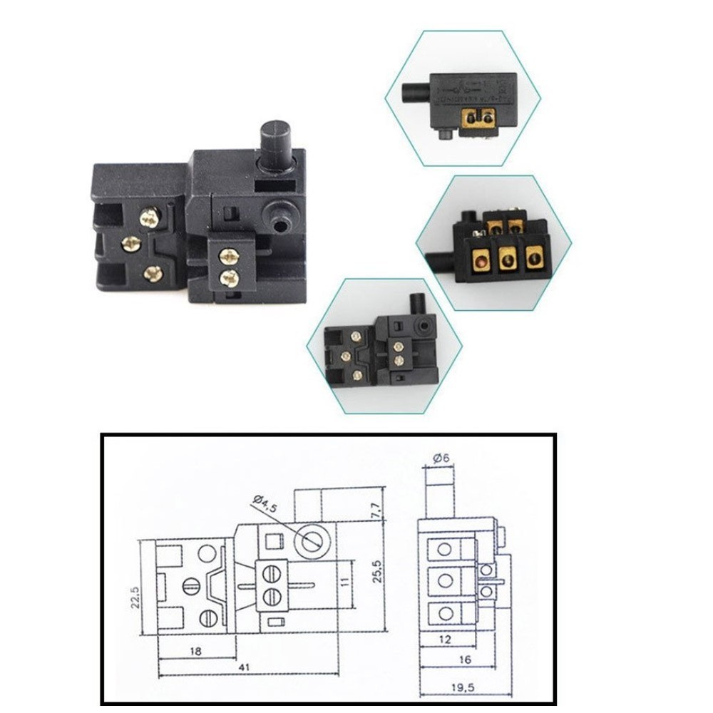 Replacement Trigger Switch for 4304/1404 Electric Saw Wear Resistant Design