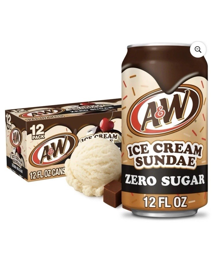 A&W Ice Cream Sundae Zero Sugar Soda - FREE SHIPPING!! Fast Delivery!