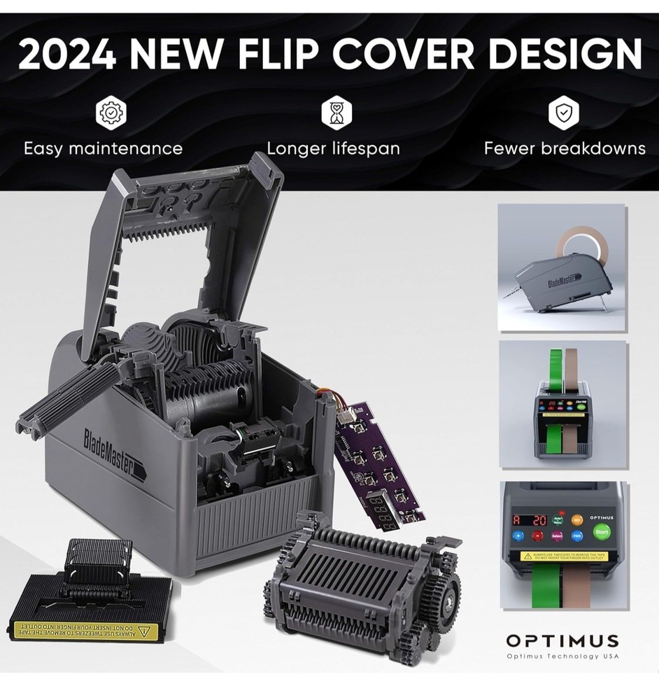 Optimus Auto Tape Dispenser Inner Rollers 3pcs