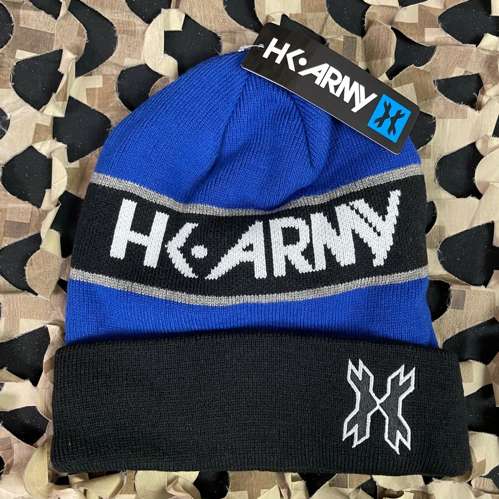 NEW HK Army Attack Beanie - Black/Blue