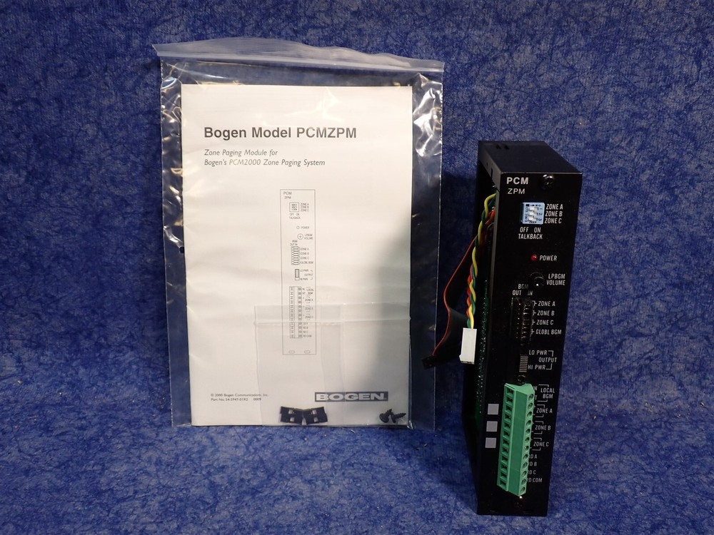 Bogen PCMZPM 3-Zone Paging Module for PCM2000 System (G173)