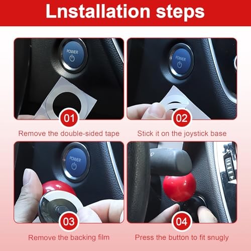 Push Start Button Cover Car Joystick, Car Push to Start Button Rocker,