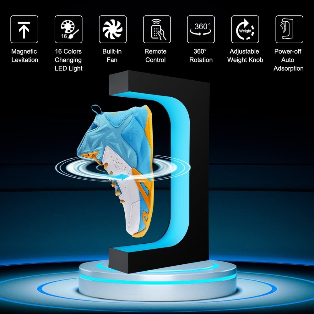 UVEHAS Levitating Shoe Display Stand, Floating Sneaker Stand with Remote 16 C...