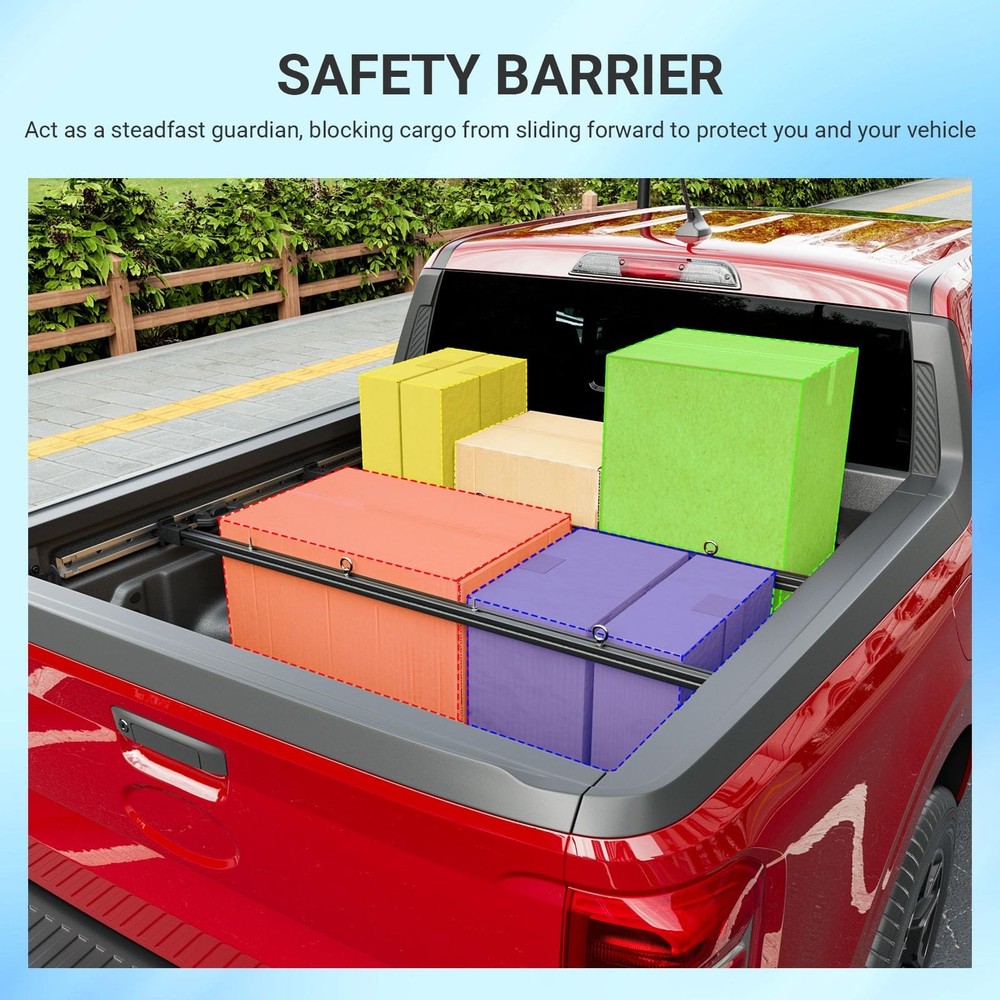 Cargo Bar Compatible with 2022-2026 Ford Maverick Cargo Support Load Securing...