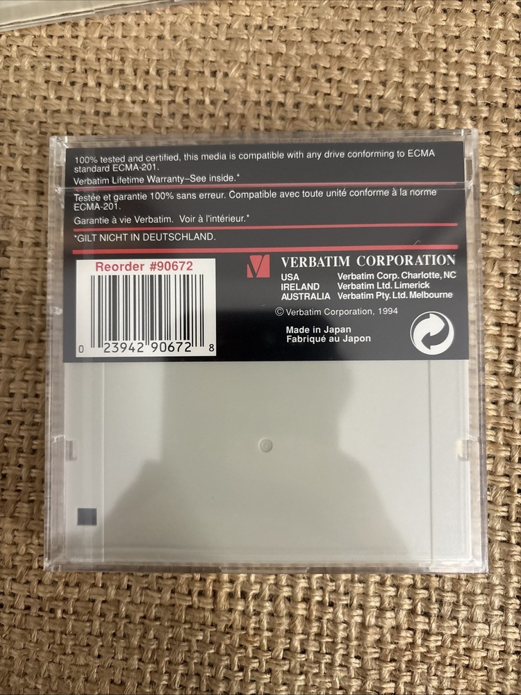 Lot Of 9 230 MB Verbatim Disk, MAC Format Optical Disk